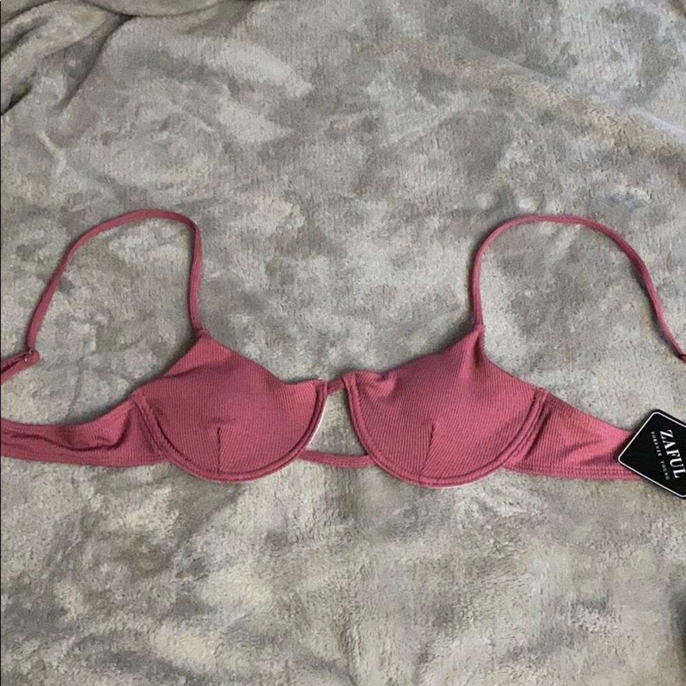 Pink/ Mauve colored bathing suit top